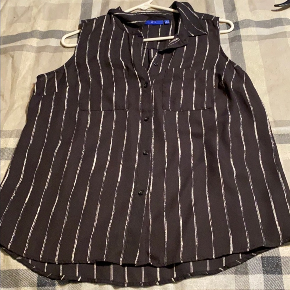 Black and White striped top